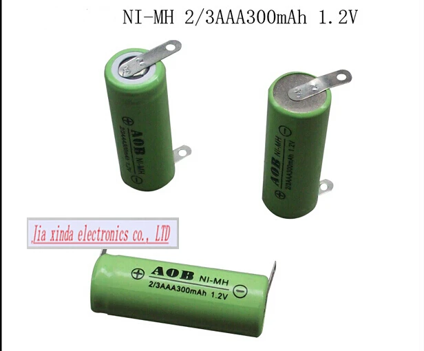 1,2 V 2/3AAA 300MAh 300mah 2/3 AAA Ni-MH аккумуляторная батарея никель-металл-гидридная Зарядка батареи сварочные ноги