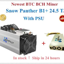 BTC Asic bitfily Майнер Снежный Барс B1+ 24.5Th/s 2.1kw с Официальный PSU лучше, чем WhatsMiner M3 M3X M10 Antminer S9