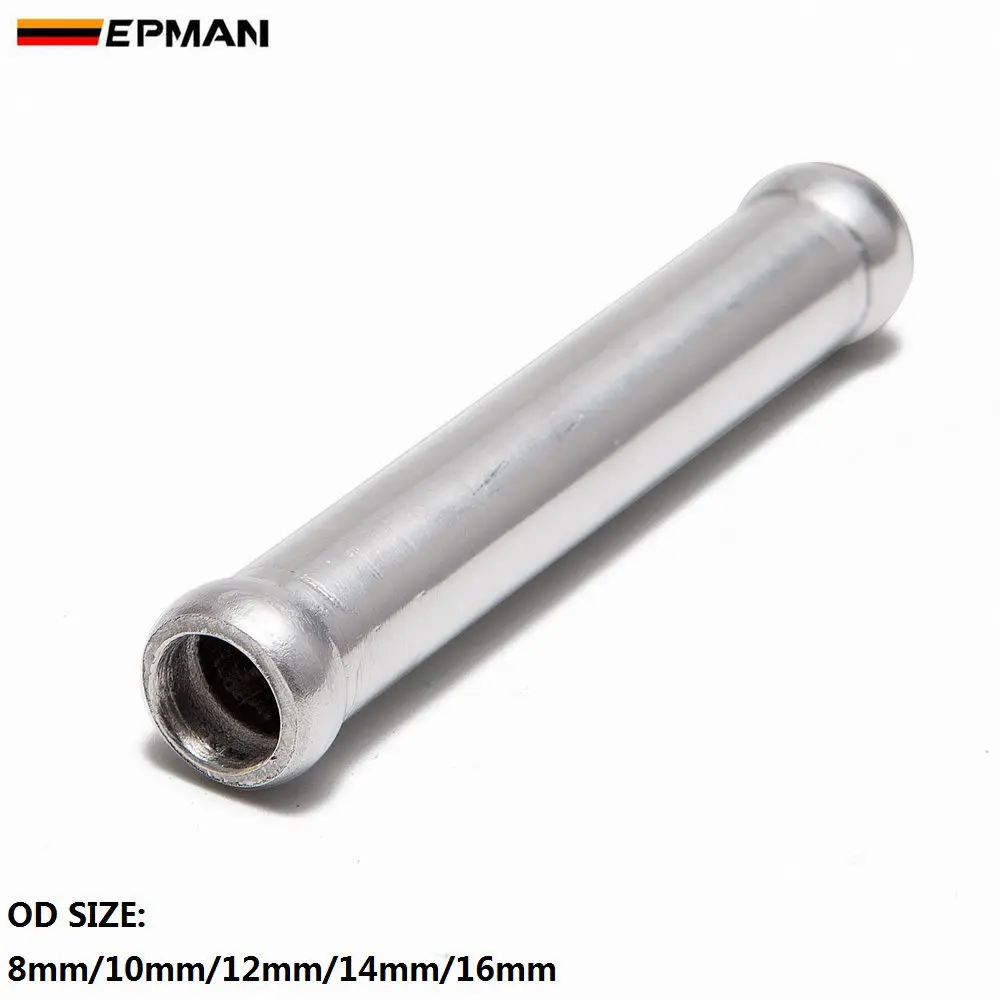 

EPMAN Straight Aluminum Intercooler Intake Turbo Pipe OD 8mm/10mm/12mm/14mm/16mm x L: 3"