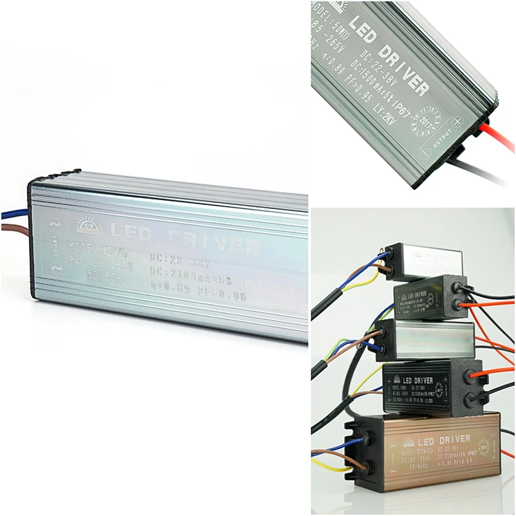 2 шт. светодиодный драйвер 10 Вт 20 Вт 30 Вт 50 Вт 70 Вт преобразования AC 85-265V DC/DC 20-38V MB светильник ing DIY для потолочные светильник Точечный светильник без мерцания IP65