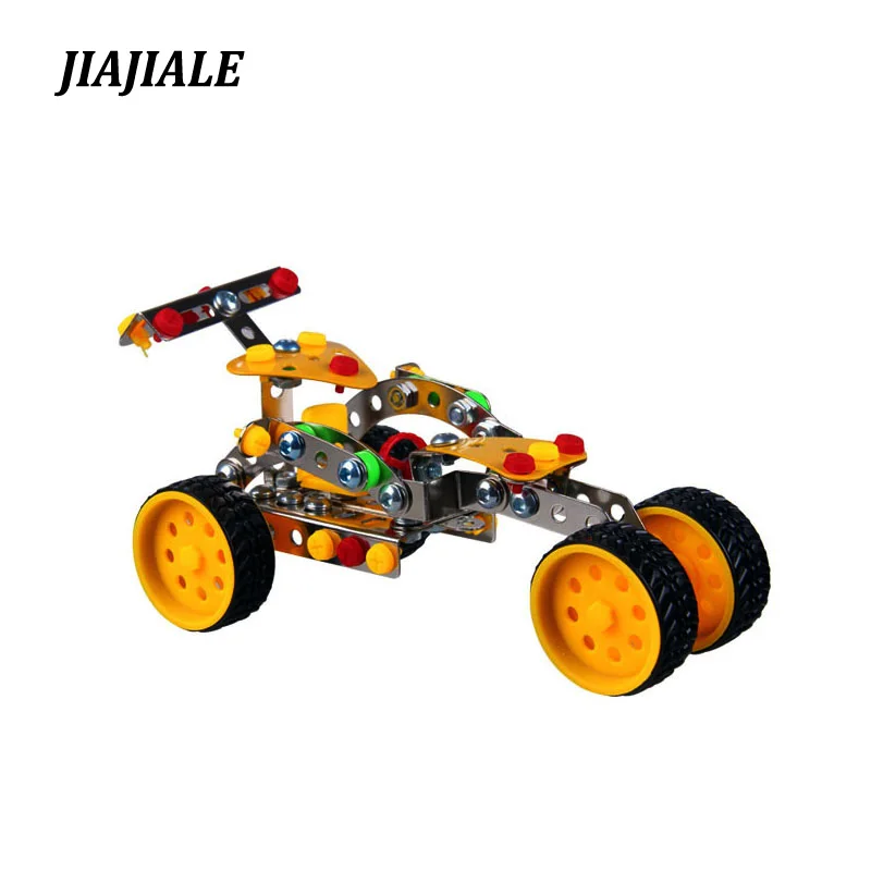 

Free shipping Metal Model Building Kits F1 Racing Car Enlighten Assemblage education DIY children gift Toys VS 3d metal model