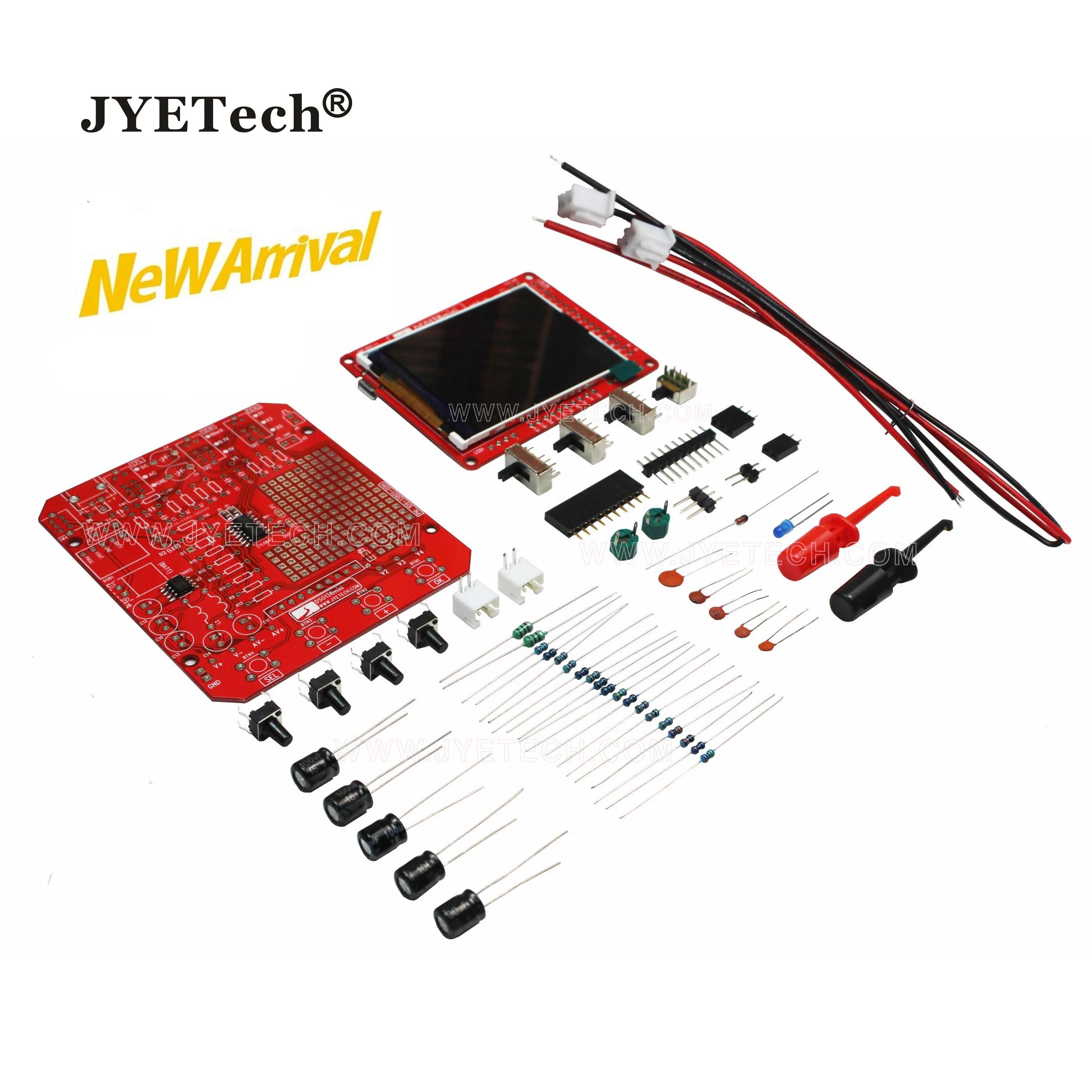 JYETech DSO138mini 2 4 'TFT цифровой Ручной осциллограф DIY Kit с корпусом и зондом BNC