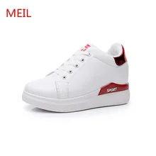 Meil/женские кроссовки; Модная Белая обувь на платформе; женская обувь со шнуровкой; милая Весенняя повседневная обувь на плоской подошве в винтажном стиле