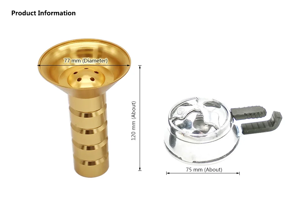 Алюминиевые насадки для кальяна, чаша с двойной ручкой, металлический УГОЛЬНИК, держатель для управления теплом для Кальян Chicha, Narguile аксессуары