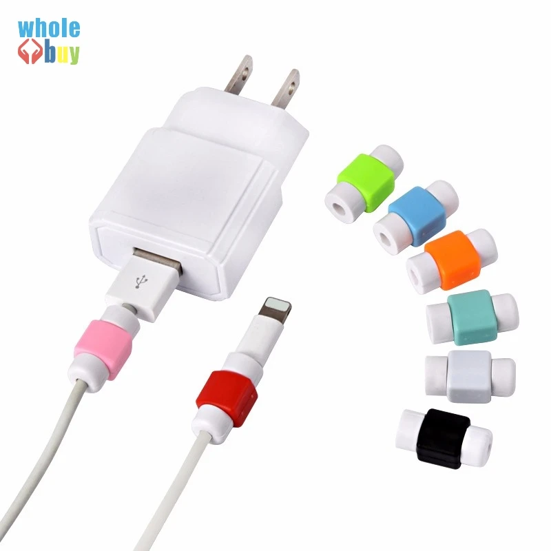 1000pcs/lot Silicone Winding Clips USB Line Data Cable Protector Cables Protection Winder for Mobile Phone Wire Winding Tool