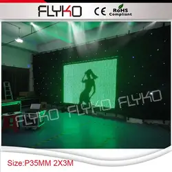 Бесплатная доставка Крытый этап украшения P30MM/P35MM занавес для сцены светодиодный видео занавес
