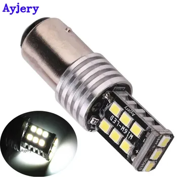 

AYJERY !! 2PCS S25 1156 BA15S 1157 BAY15D Canbus 2835 15 SMD 15 LED P21W Led NO Error Turn Signal Light Brake Light 12V White