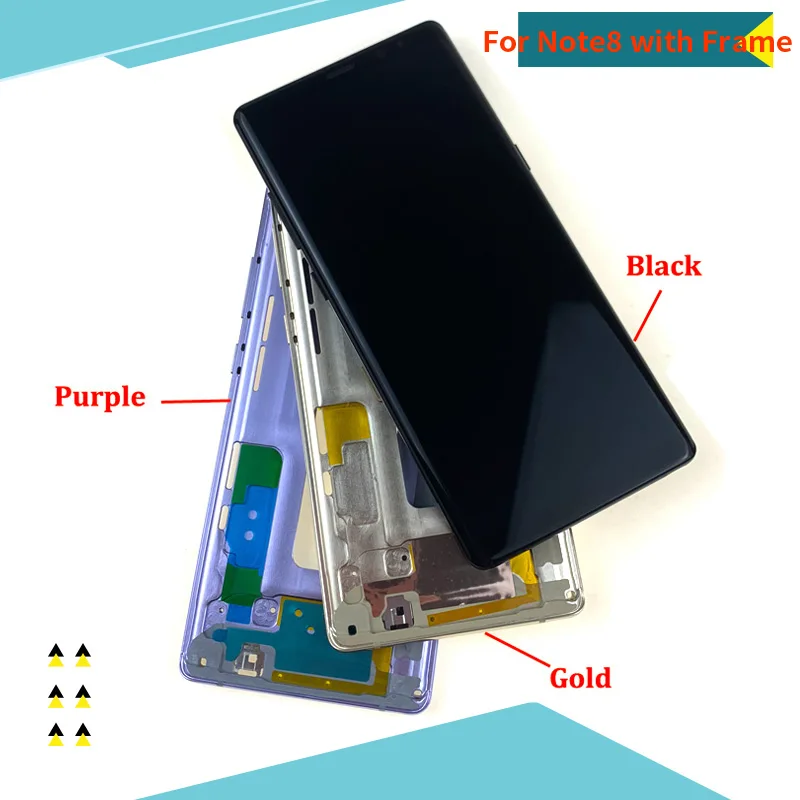 100% Протестировано 6 3 &quotдля SAMSUNG GALAXY Note 8 lcd с рамкой N950 N950F дисплей сенсорный экран