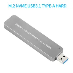 XT-XINTE LM903 USB3.1 PCI-E NVME M.2 TYPE-A SSD жесткого диска коробка адаптера внешний защитный корпус для 2242/2260/2280 SSD