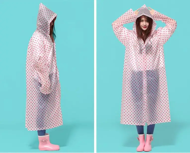 5.Rain jacket Chlidren adult student man women EVA Environment Raincoat Rainwear Waterproof Poncho Tour Transparent girl rain coat