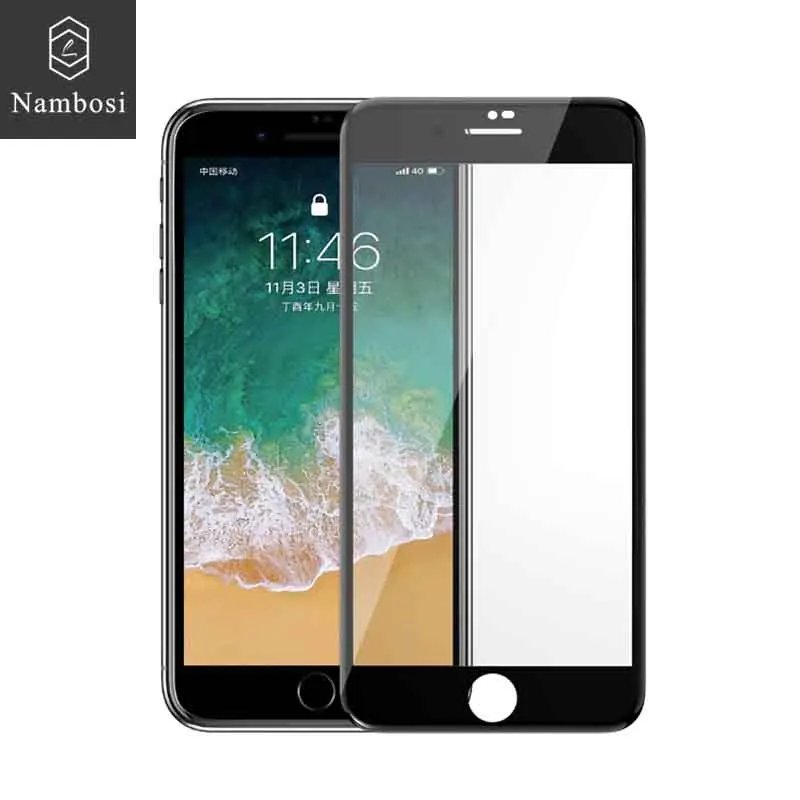 Защитный экран протектор для iPhone 7 8 6 полный закаленное стекло plus премиум