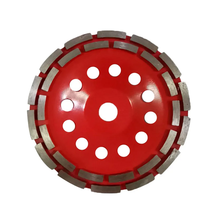 

Double Row Round Diamond Grinding Disc Tile Concrete Stones for Angle Mill