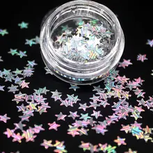 1 шт лазер блестящая Звезда ультратонкий лак для ногтей с блестками Серебряный Фиолетовый Розовый золотой цвет стойкий лак для ногтей девушка милый дизайн ногтей