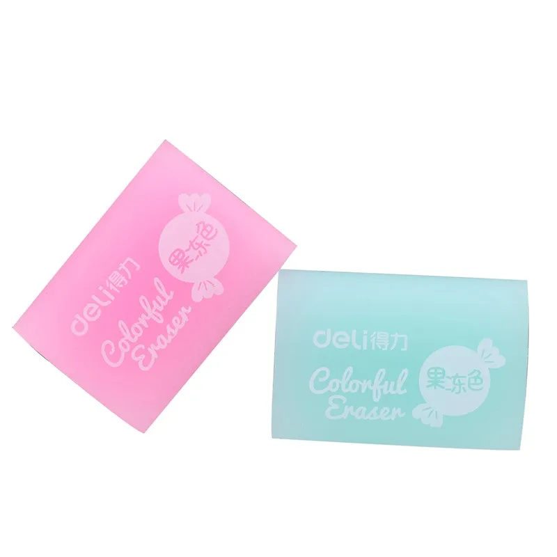 

2019 New Arrival Candy Color 3pcs 2B Square Pencil Eraser High Quality Rubber for Girls School Supplies Free Shipping