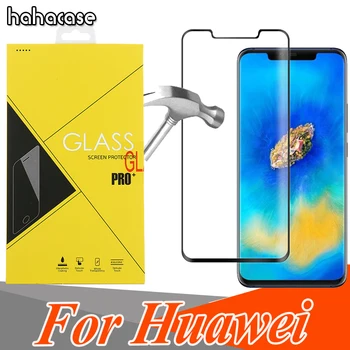 

1000pcs 3D Curved Full Cover Tempered Glass For Huawei P20 Mate 20 Pro Lite Toughened Protective Anti-scratch With Yellow Box