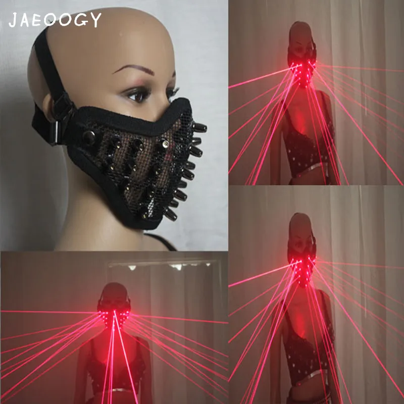 

High quality laser mask 2019 new night stage stage performance light mask Halloween Christmas fluorescent LED props