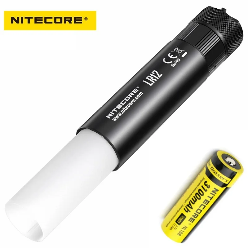 NITECORE LR12 светодиодный фонарик CREE XP-L HD V6 1000 люмен 18650 батарея для активного отдыха, кемпинга, пеших прогулок - Испускаемый цвет: 3100 mah