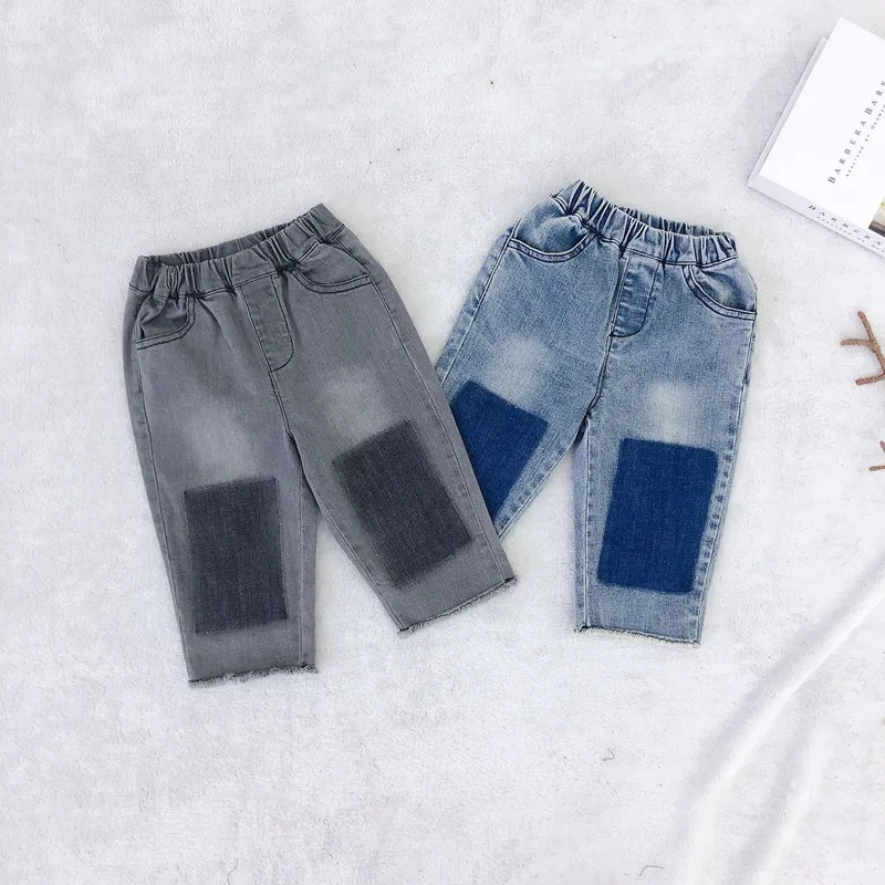

Hot Sale Spring Kids Jeans Pants Toddler Boys Girls Denim Trousers New Children Clothes Cotton Loose Koean Baby Jeans For 1-5Yrs
