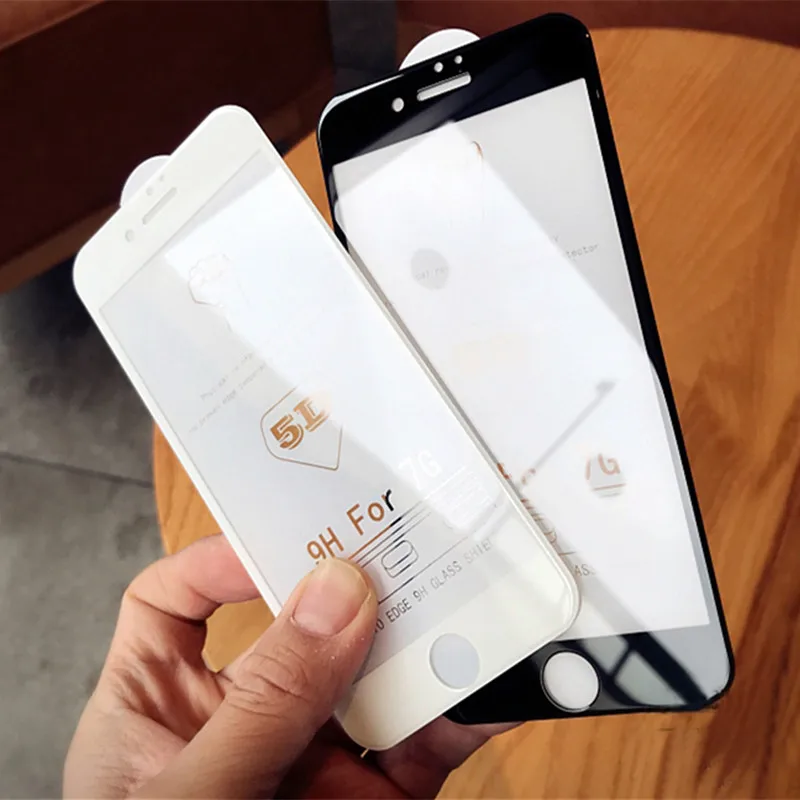 LITBOY Neue 5D Volle Abdeckung Rand Gehärtetem Glas Für iPhone 8 7 6 Plus Screen Protector Für iPho