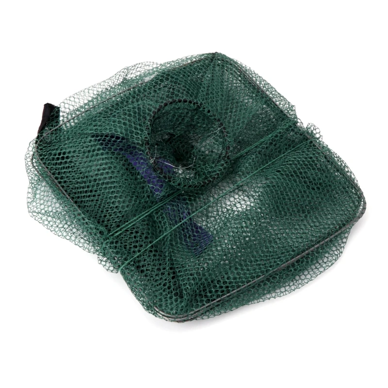

Foldable Fish Crab Net Shrimp Minnow Bait Trap Cast Dip Nylon Fishing Cage #20/12
