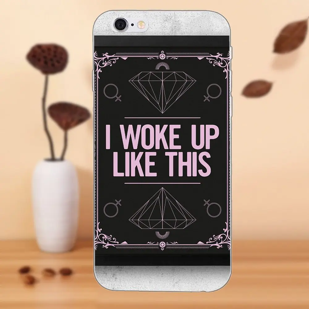 ТПУ дизайн для Galaxy J1 J2 J3 J330 J4 J5 J6 J7 J730 J8 2015 2016 2017 2018 mini Pro I Woke Up Like This