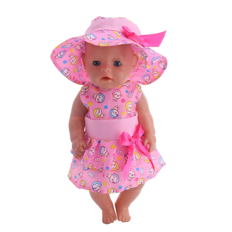 5 стилей одежды куклы 1 комплект = шляпа+ пальто с длинными рукавами+ брюки для 18 дюймов американская кукла и 43 см кукла для нашего поколения Игрушки для девочек - Цвет: n1658
