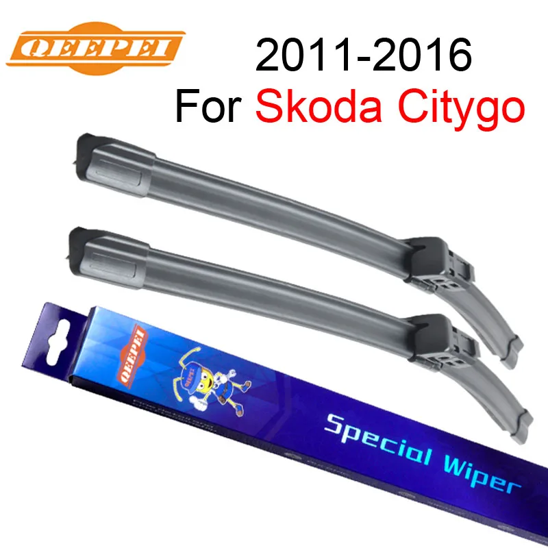 QEEPEI Wiper Blade For Skoda Citygo 2011 Onwards 24''+16'' High Quality Iso9000 Natural Rubber Clean Front Windshield CPC201-3 |