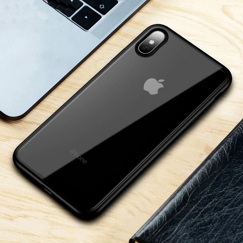 

Fashion Phone Cases for iPhone XR XS Max Case Clear Ultra Thin Acrylic Back Cover for iPhone 7 8 Plus Case Transparent Coque