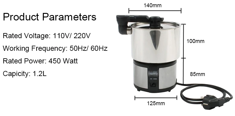 DMWD Мини электрическая рисоварка, пароварка для приготовления пищи, маленький портативный горшок из нержавеющей стали, сковорода для путешествий, суп, сковорода для приготовления пищи, 110 В, 220 В