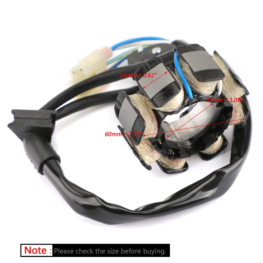 Areyourshop статор мотоцикла катушка 8 полюсов для Honda CRF250 CRF450R 05 07 31120 MEN 730 731|Зажигание