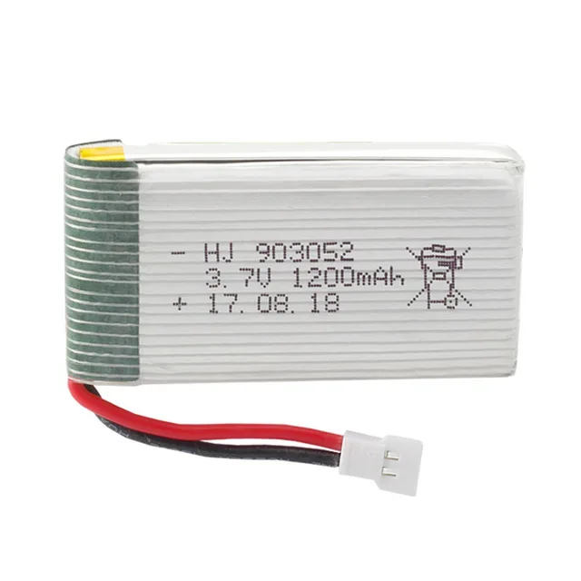 

3.7V 1200mAh LiPo Battery for X5SW X5SC X5HW X5HC X5UW X5UC battery with Charger Drone 3.7 V 1200 mah Lipo