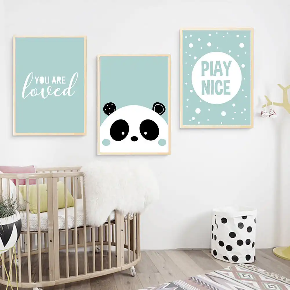 panda wall art nursery