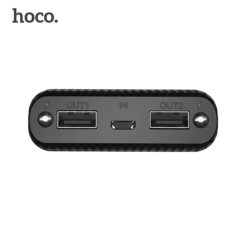 HOCO 20000 mAh Dual USB power Bank 18650 портативная Внешняя батарея Универсальное зарядное устройство для мобильного телефона power Bank 20000 mAh для телефонов