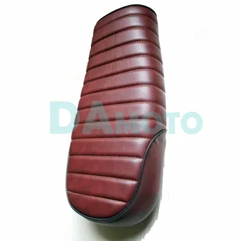 

BROWN SHINY SKIN CAFE RACER BRAT SEAT PLEATED SEAT for CG125 Modified Retro flat CAFE SEAT Cushions
