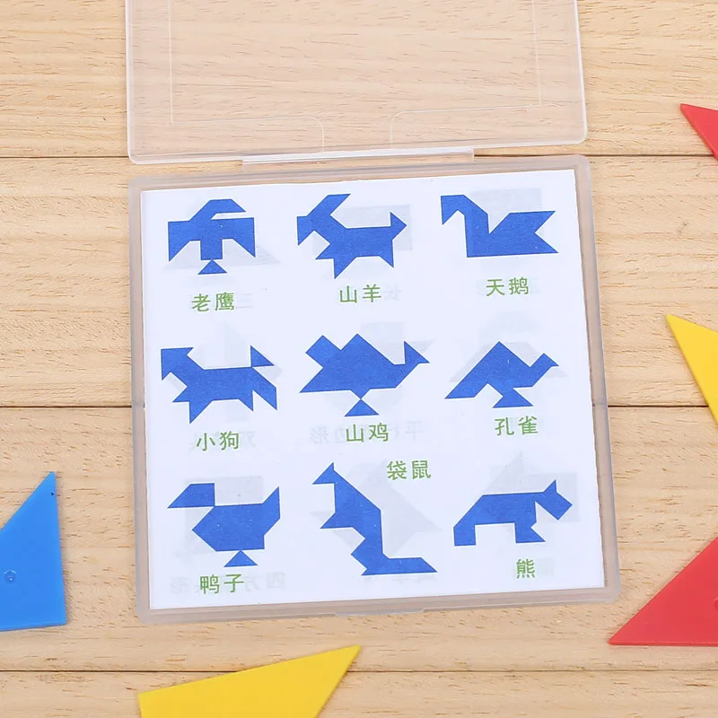 Early childhood supplies Cognitive and Educational Stationery Tangram Multifunctional Aids