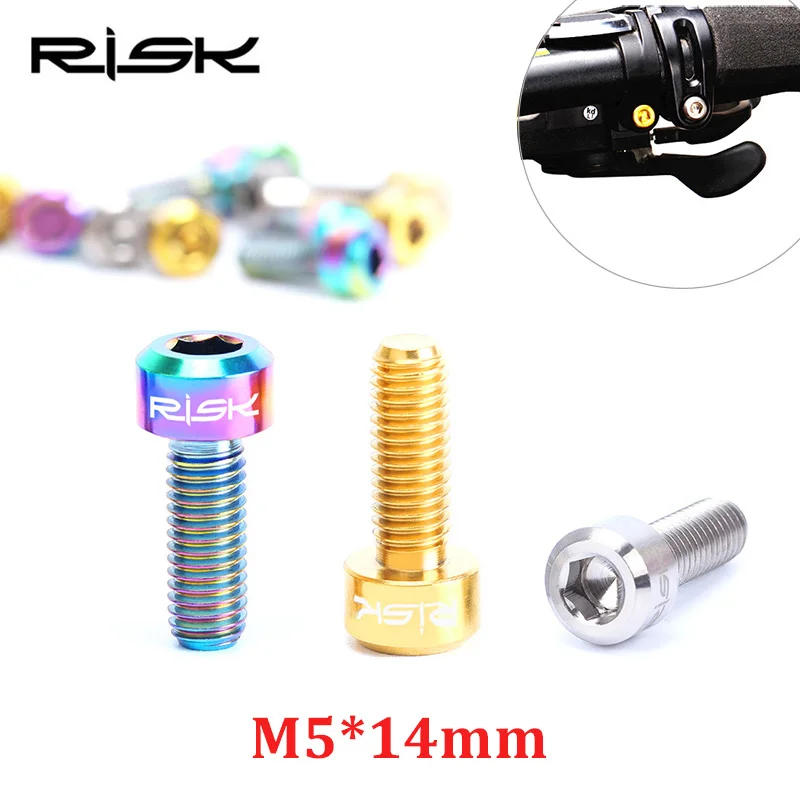 Thumb Shifter Fixing Bolts M5*14mm Ti Mountain Bike Derailleur Lever Screws 2PCS