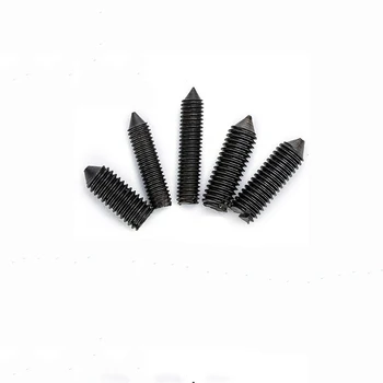 

2pcs M12 Steel point sharp tip slotted set screw With Flat Grub Screws adjusting duplexer combiner dual tuner 35mm-60mm length