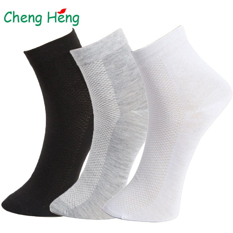 

Spring Summer Business Casual Men's Socks Breathable Mesh Quality Cotton Black Gray White Deodorant Sweat Large Middle Long Sock