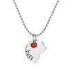 New style 4 pcs/set Stitching Broken Heart Shape Necklace Best Friends Forever And Ever Inlaid Red Blue Crystal Pendant Necklace ► Photo 3/5