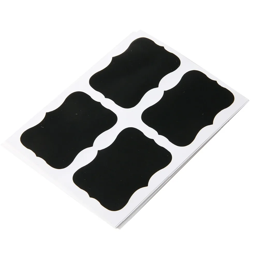

36pcs Blackboard Sticker Black Chalkboard Chalk Labels Board Decals For Home decor Craft Kitchen Jar Organizer Labels