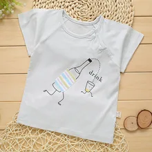 Baby T-shirt Summer Bamboo Fiber Short Sleeve T-shirt infant clothing baby wear baby boy clothing baby girls wear