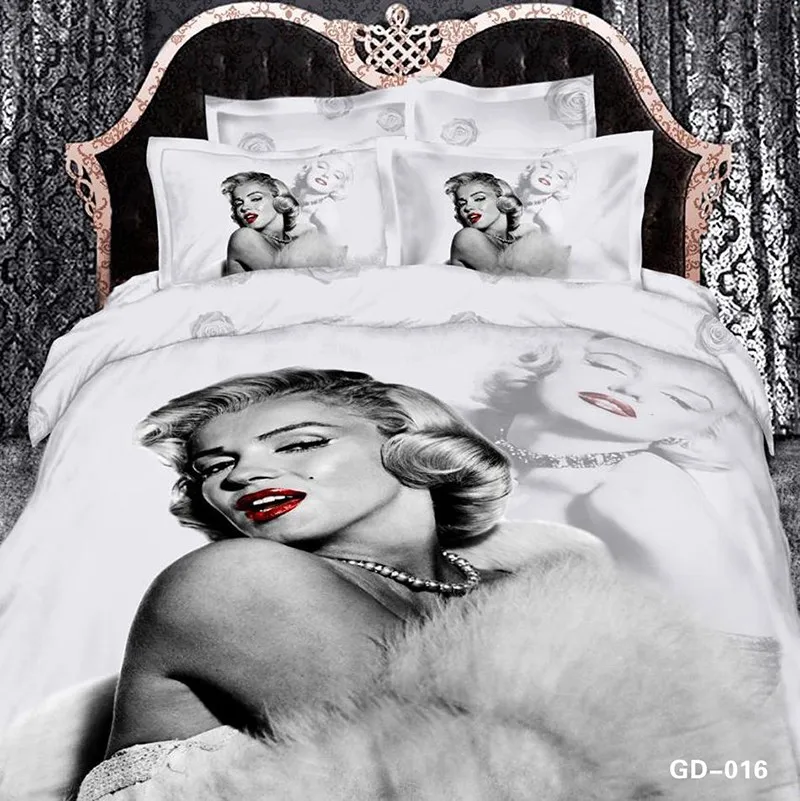 3d Marilyn Monroe Bedding Set Duvet Cover Marylin Cal King