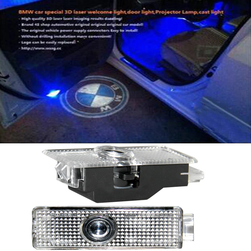 

2pcs Car Door light welcome Light laser projector lamp For BMW E90 E60 F30 F10 F15 E63 E64 E65 525i 528 X1 X3 X4 X5 X6 Z4 M5