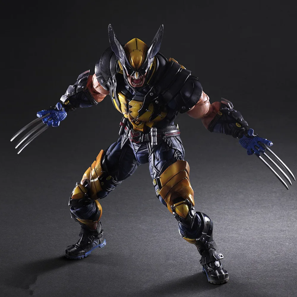 PLAY ARTS 26 см Marvel X-MEN Росомаха фигурка модель игрушки