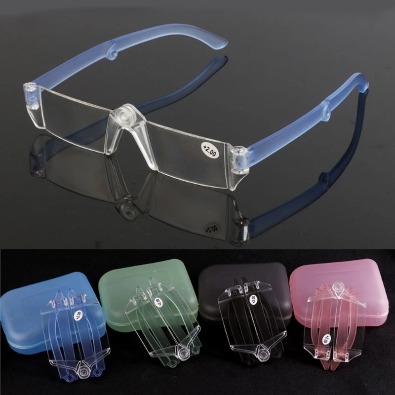 Buy Unisex Presbyopic Glasses Folding Reading Eyeglasses Rimless +1.0+3.5 With