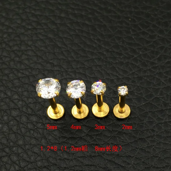 Round CZ Stone 925 Sterling Silver with Bio Flex Lip Labret Tragus Bar Jewelry Round CZ Stone 925 Sterling Silver with Bio Flex Lip Labret Tragus Bar Jewelry