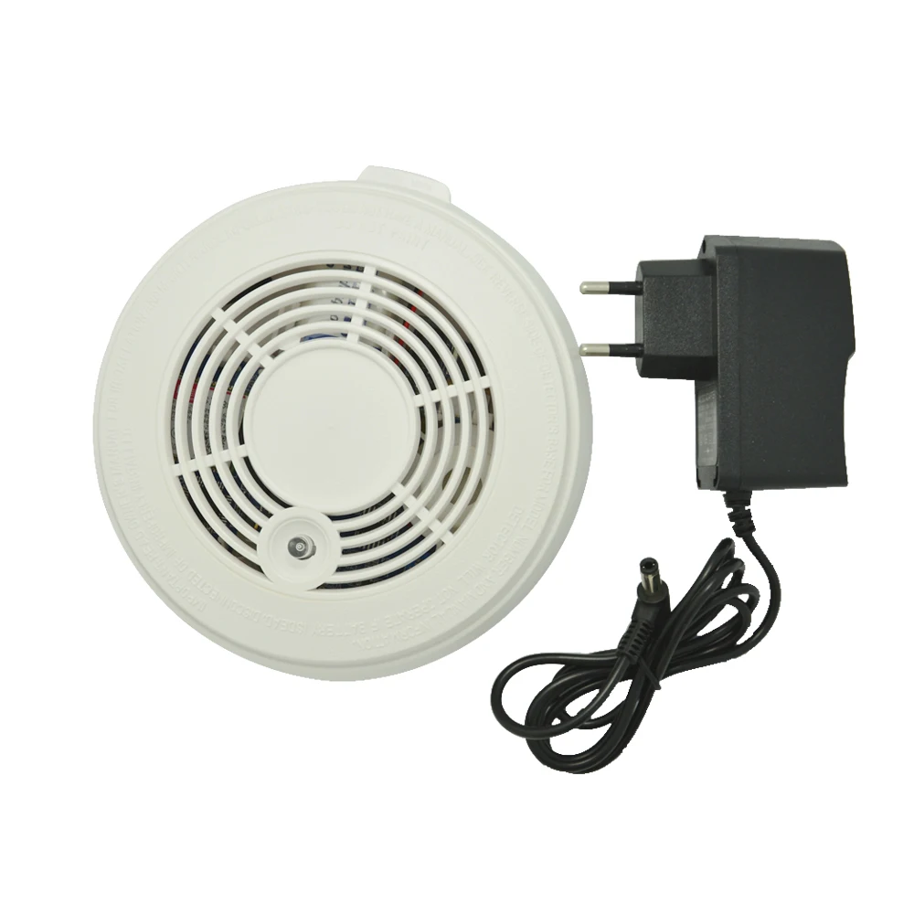 1 PCS Fire Control Alarm Detector GSM SMS Smoke Sensor Alarm Home security Protection Call number Detector Include 9V battery