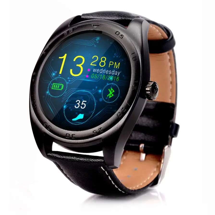 

K89 Bluetooth Wireless Pedometer Heart Rate Smart Watch For IOS Android BK feb27