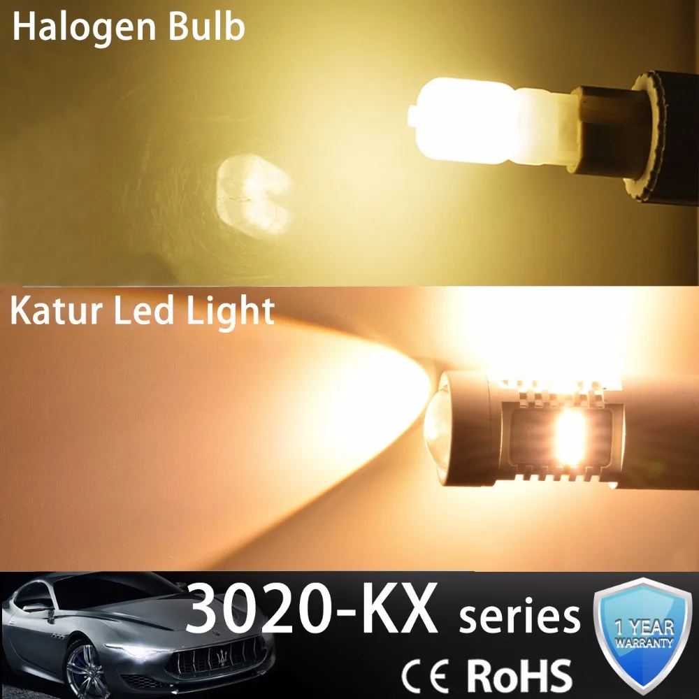 Светодиодные лампы Katur 2 шт. H8 H11 H16/H16JP для автомобилей противотуманных фар