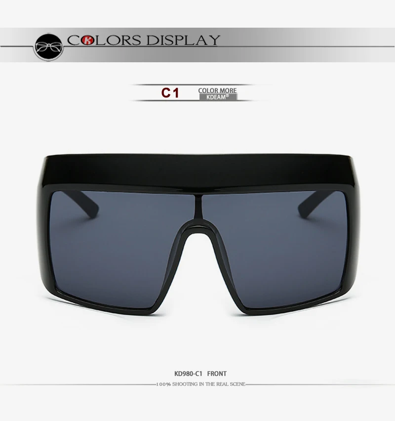 Все глаза подойдут в больших солнцезащитных очках, мужские, вечерние, цветные, женские очки, защита UVA/UVB, тонированные зеркальные солнцезащитные очки KD980